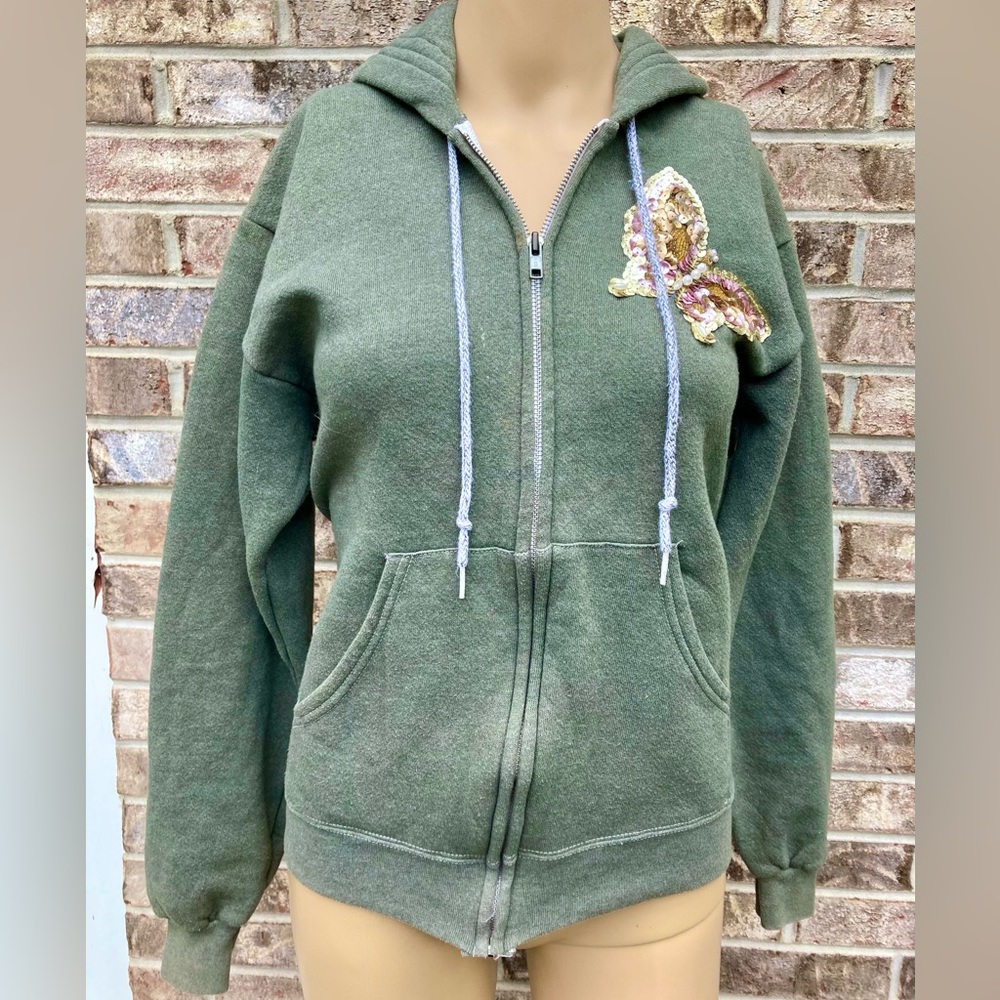 🎉HOST PICK🎉 Green Woodland Fairy Y2K Butterfly Hoodie/Zip Up Jackef